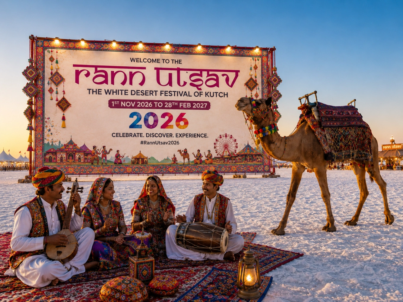 Tent accommodation near the White Rann at Dhordo
